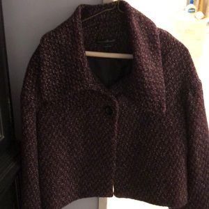 Wool crop tweed jacket/blazer
